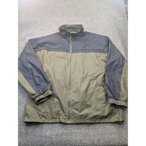 Mesa Verde Jacket Mens XL Green Black PCI Windbreaker Mesh Lined Hiking Zip Coat